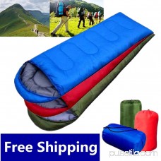 Portable Waterproof Sleeping Bag for Camping Large Single Sleeping Bag for Adults Super Warm & Soft Sleeping Bag for Hiking,Blue ,Green,Red
